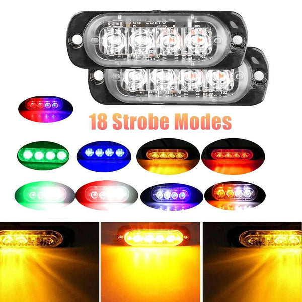 Grill lights 4 Chips Car LED Strobe Light Emergency Light Grill 20pc 1/2 Ultra Thin 4 Chips Car LED Strobe Light Emergency Light GrillBrand Name: NoEnName_NullOrigin: Mainland ChinaItem Type: Strobe LightFor Vehicle Brands/Model: OpelWattage: 12WService life: 50000hMaterial: AluAuto Lights Solutions Auto Lights Solutions Led Warning lights