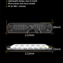 20 pc 6 LED Truck Car Warning Lights Breakdown Emergency Light Police Lights 12V 12smd LED Constant Warning Light Rear Side Lamp