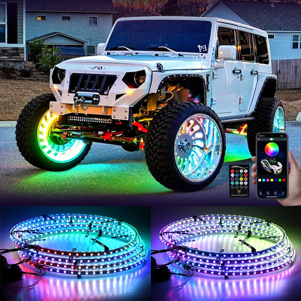 4Pcs APP/Remote Car Hub Light For 15.5/17/19 in Wheel Decorative Lamp 

Brand Name: ZJCASS


Item Type: Hub Lamp


Origin: Mainland China


Voltage: 12V


Item Weight: 2kg


Certification: CE


suit: universal


Color: colorful


name:Auto Lights Solutions Auto Lights Solutions 15